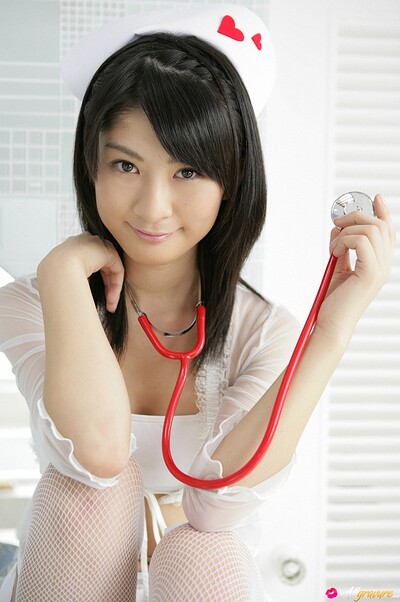 Mayu Mitsui in Nurse Mayu from All Gravure