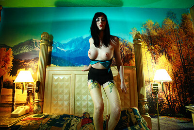 Nyxon in Mirrored Top from Crazy Babe