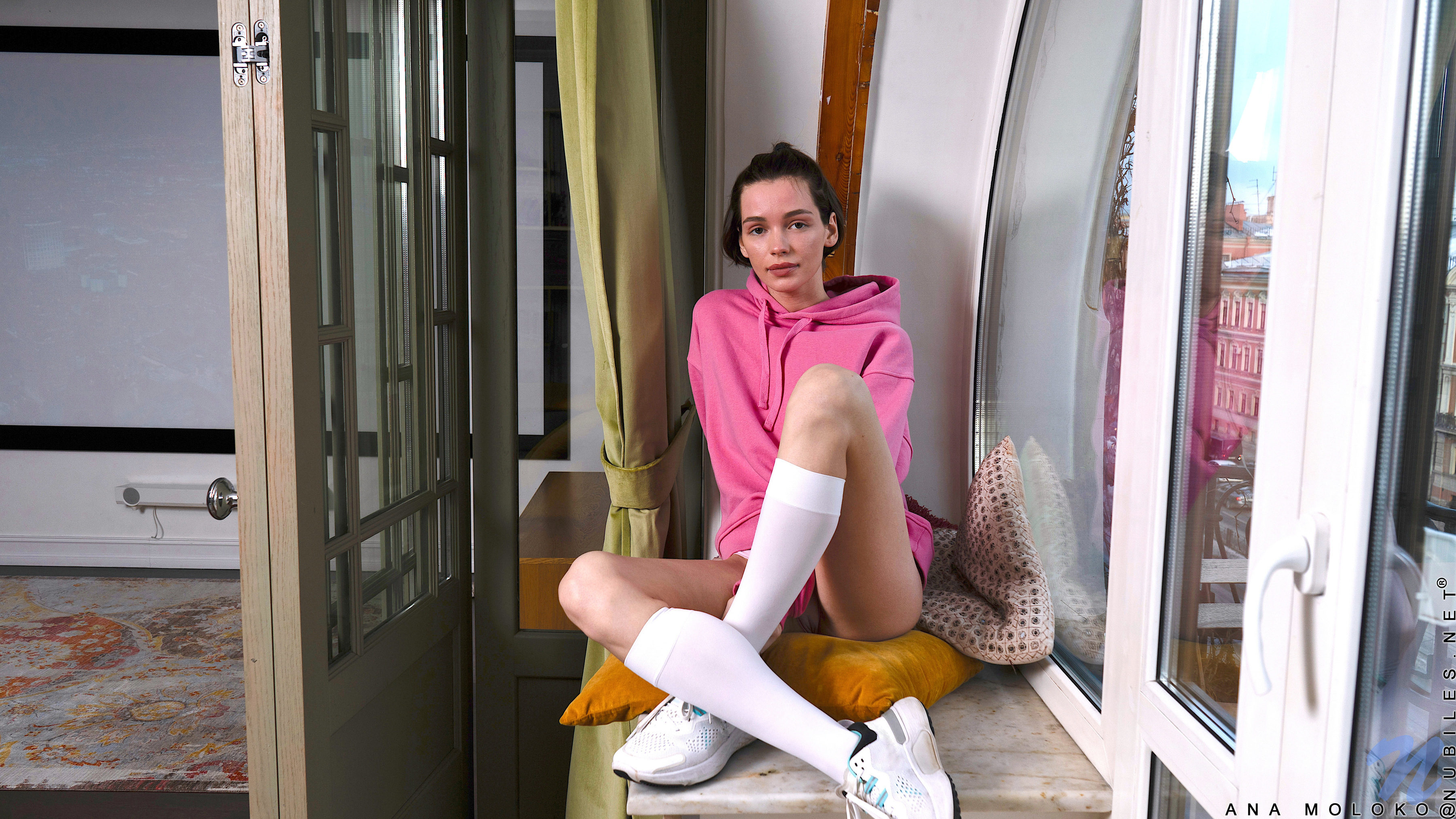 Ana Moloko in Nubiles set Pretty In Pink
