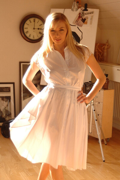 Hayley Marie Coppin in White Dress from Hayleys Secrets