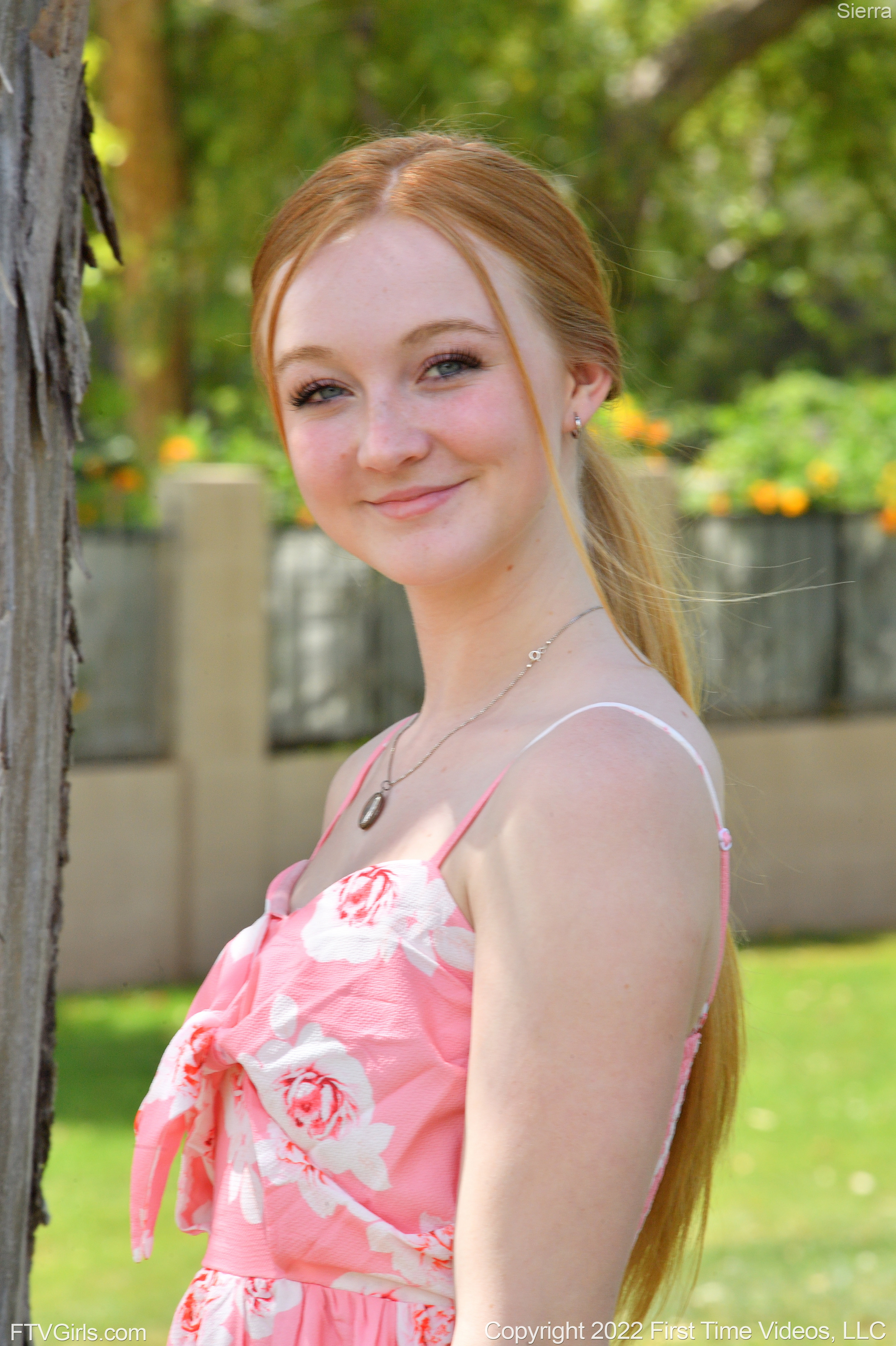 Sierra in Ftv Girls set Floral Upskirt