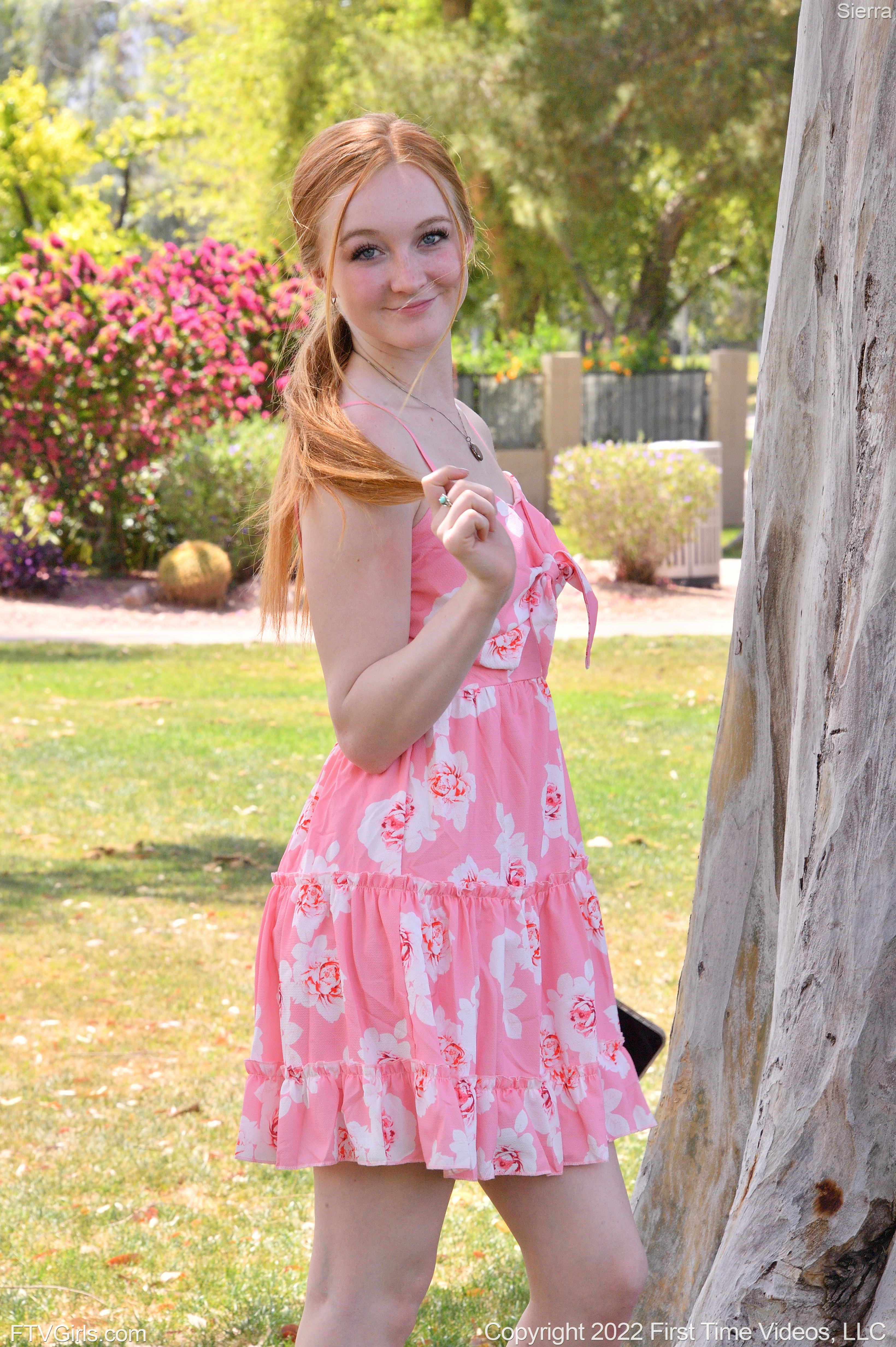 Sierra in Ftv Girls set Floral Upskirt