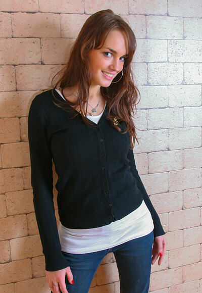 Milana F in Milana Brick Wall from Stunning 18