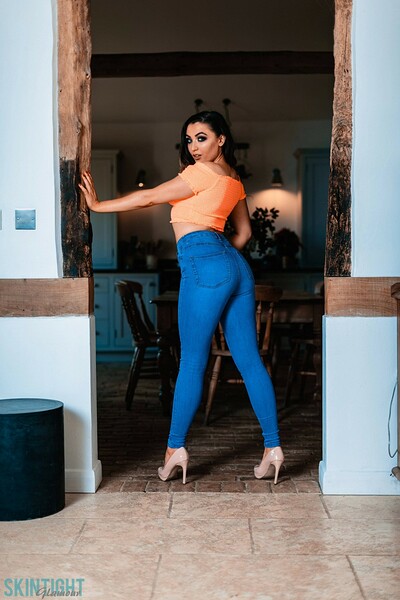 Blossom May in Feeling Blue from Skintight Glamour