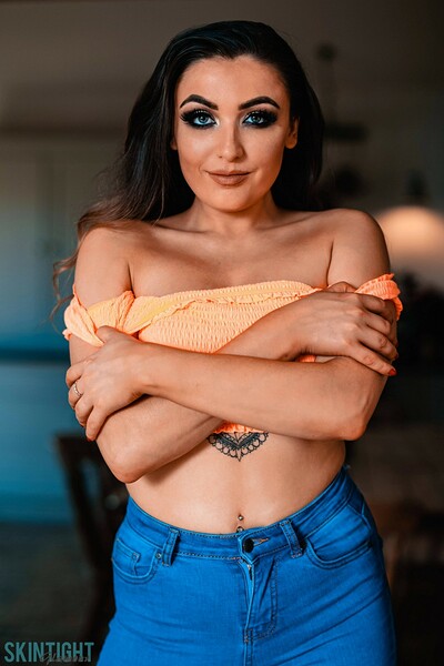 Blossom May in Feeling Blue from Skintight Glamour