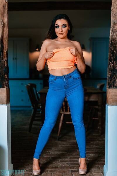 Blossom May in Feeling Blue from Skintight Glamour