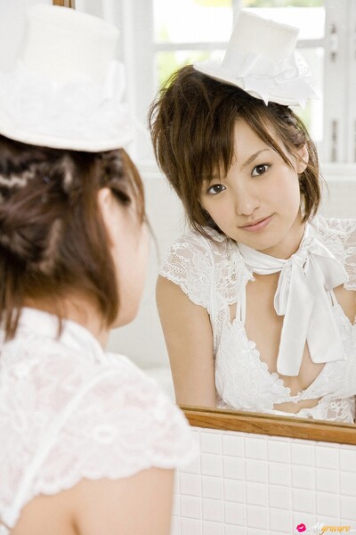 Akina Minami in Hostess from All Gravure