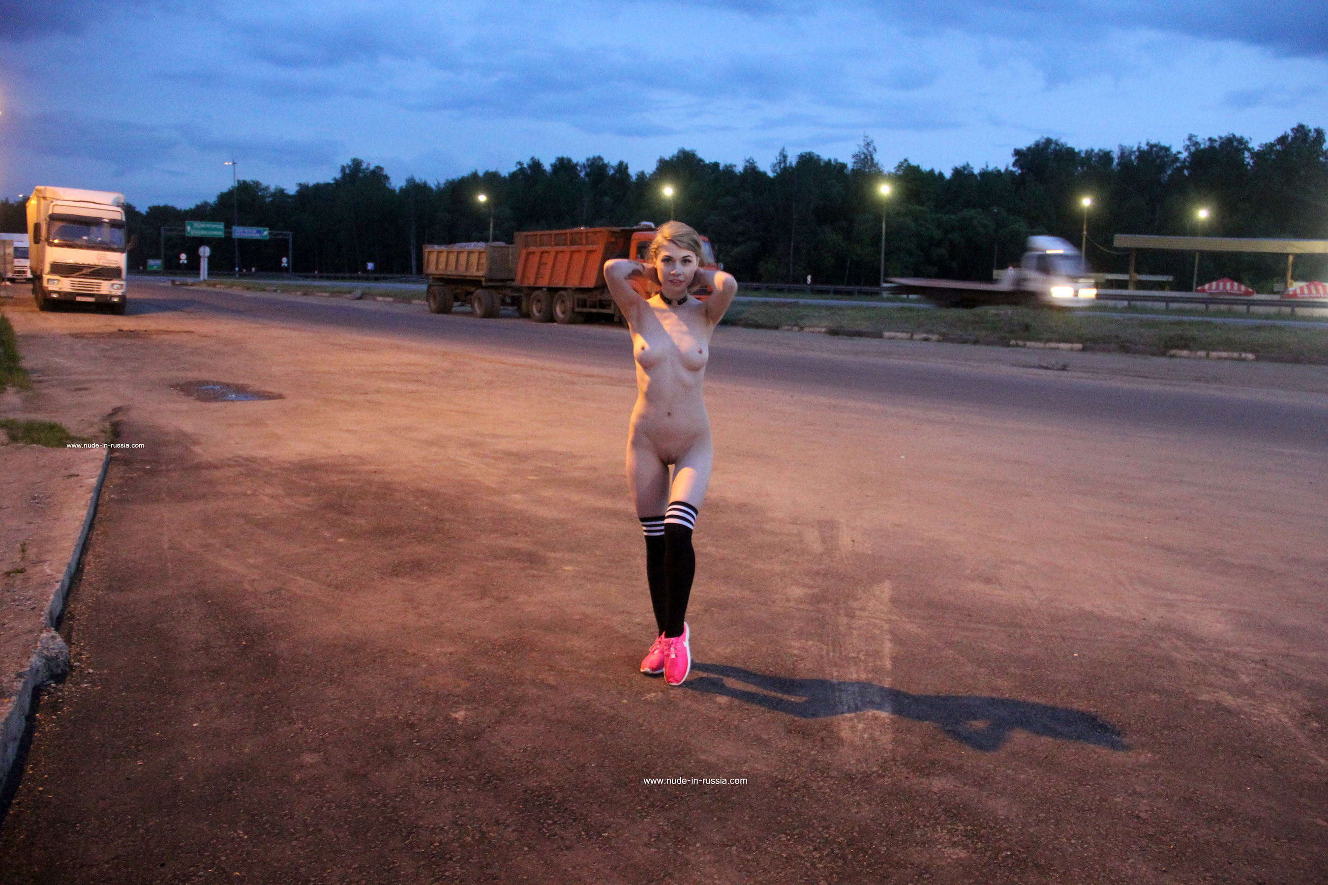 Eva in Nude In Russia set Roadside Cafe