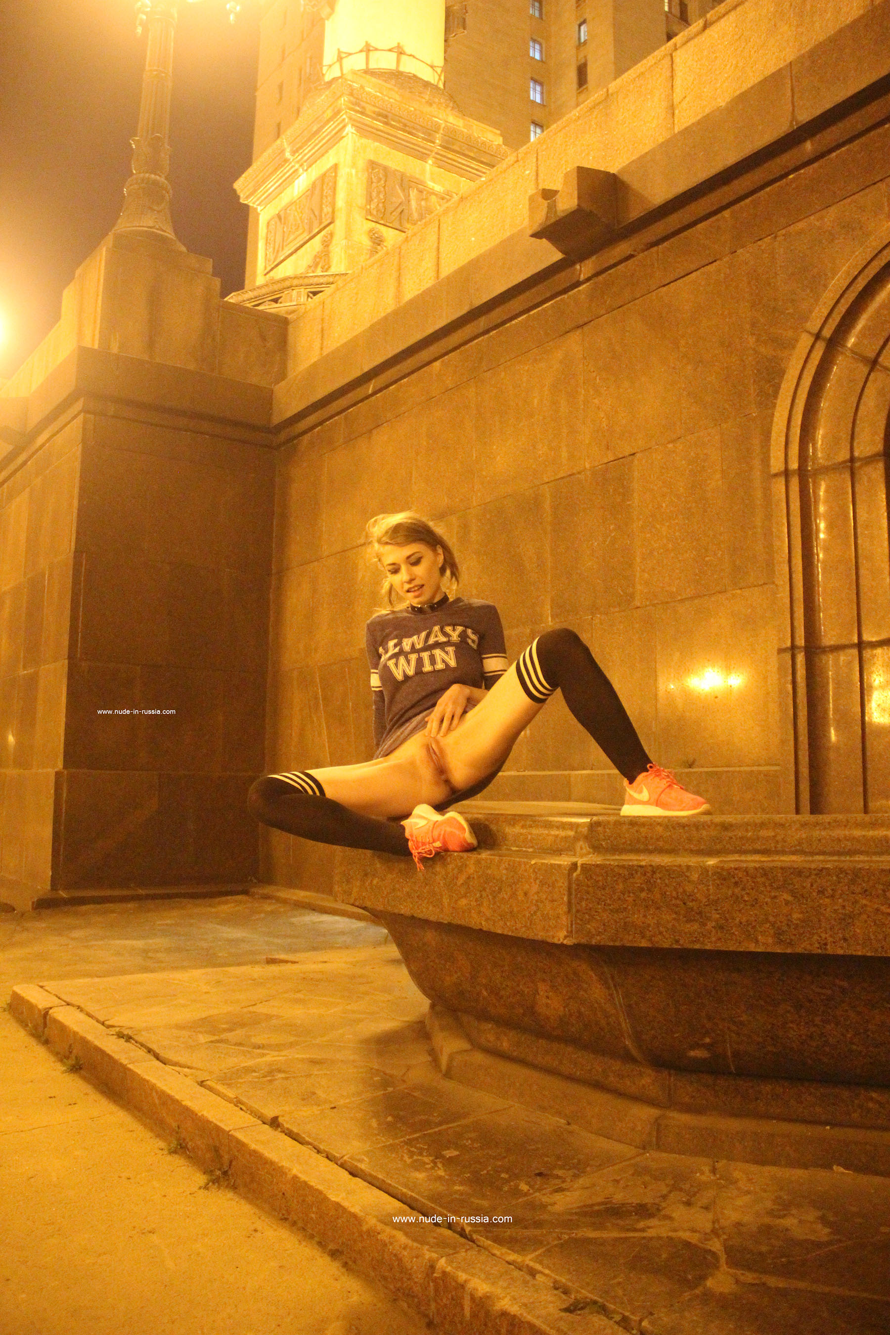 Eva in Nude In Russia set Moscow University