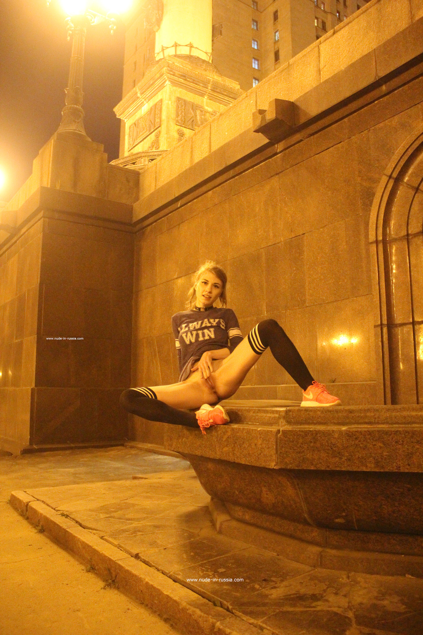 Eva in Nude In Russia set Moscow University