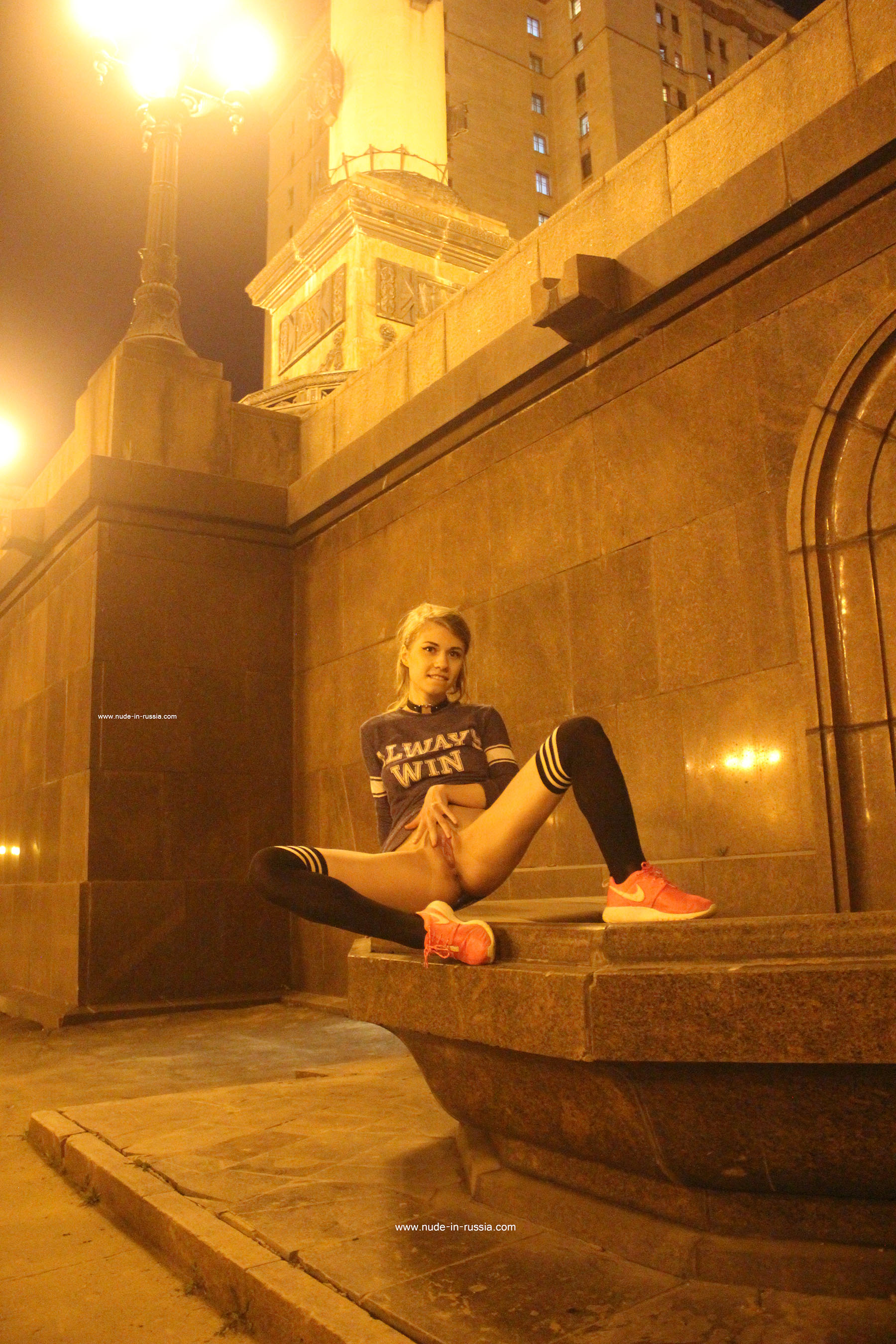 Eva in Nude In Russia set Moscow University