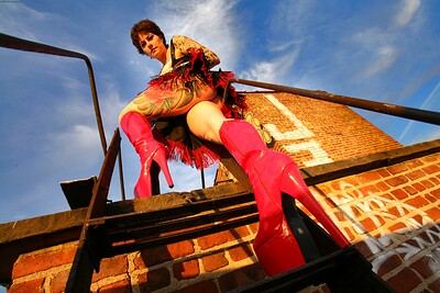 Michelle Aston in Roof Nudity from Crazy Babe