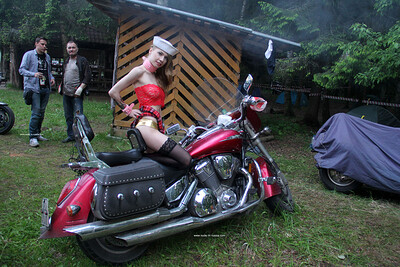 Eva in Biker party from Nude In Russia
