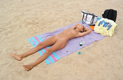 Katya Clover in Sardenia Nudist Beach from Katya Clover