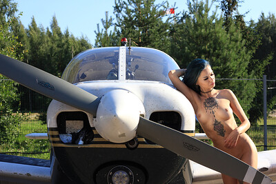 Natrosha in Aircraft from Nude In Russia