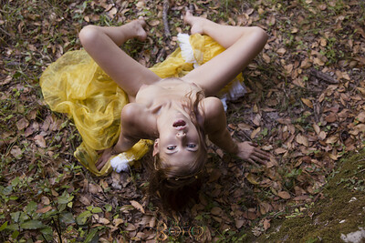 Hilary in Golden Brush from Boho Nude Art