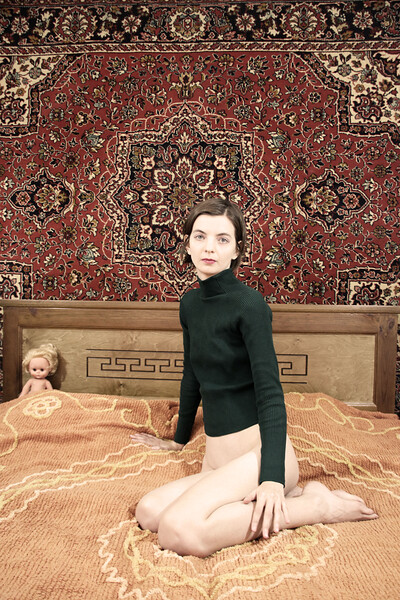 Liza in Soviet Carpet from Nude In Russia