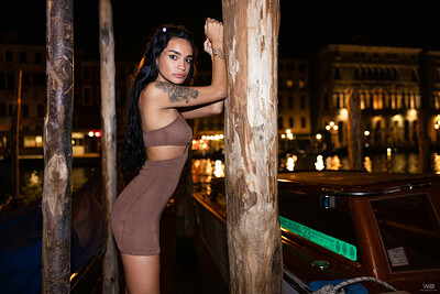 Dulce in Nighttime Venice Without Panties from Watch 4 Beauty
