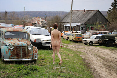 Atisha in Soviet Cars Museum from Nude In Russia