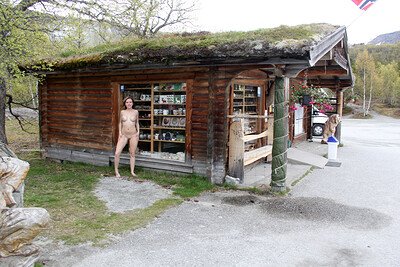 Eva P in North Adventures Part 16 Veringfossen from Nude In Russia