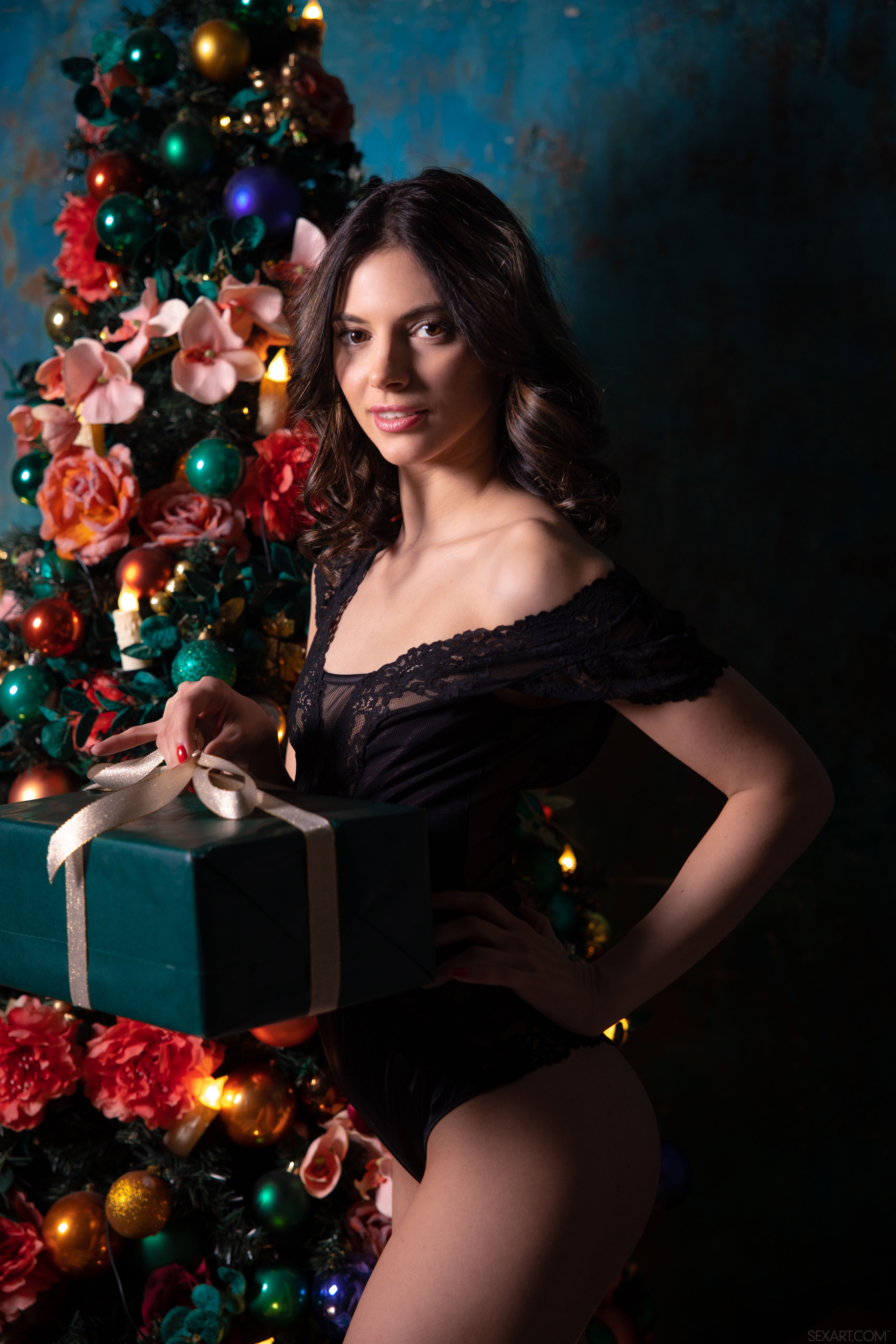 Aleksandrina in Metart set Festive Joy