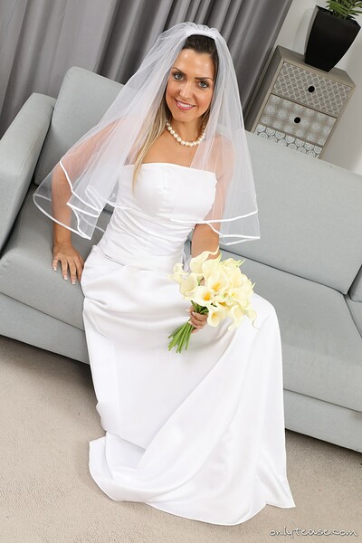 Miss V in Wedding Dress White Stockings from 