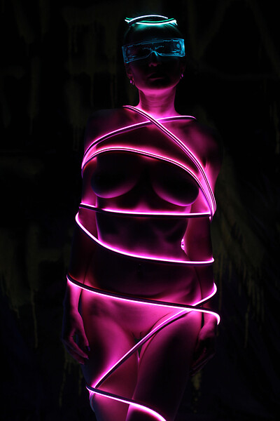 Nastia 4 in Nude Art Workshop Neon from Nude In Russia