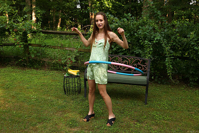 Nadia Noja in Hula Practice from Als Scan