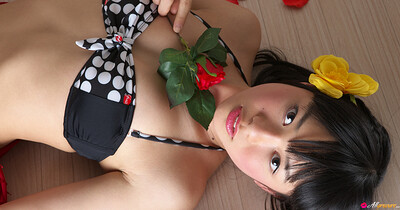 Tomoe Yamanaka in Rose Pedals from All Gravure