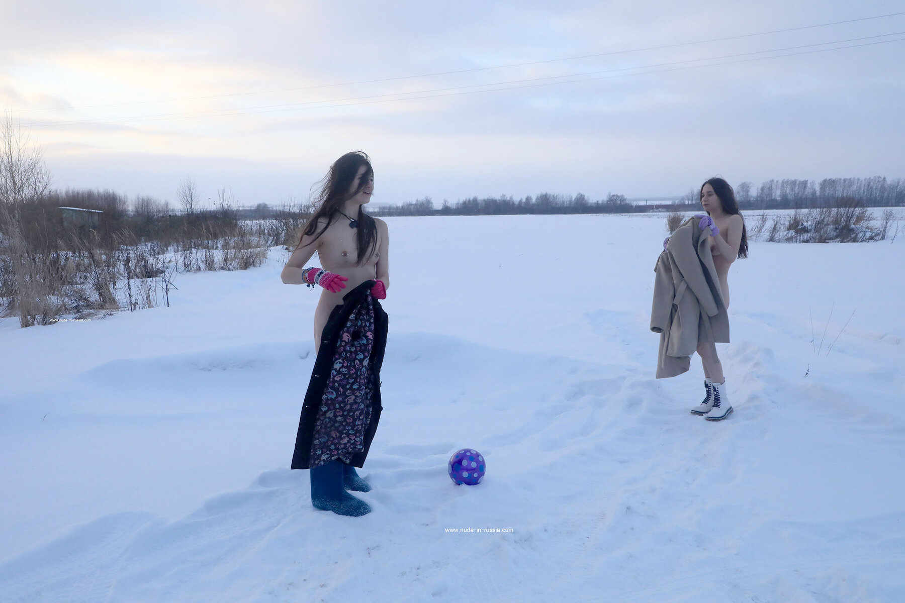 Katja P and Natalja M Nude in Snowy Volleyball - Free Nude In Russia  Picture Gallery at Elite Babes