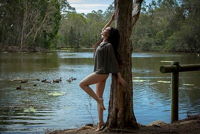 Anne in Duck Pond from Nude Muse