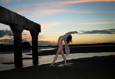 Lilly-Rae in Sunset Ruin from Nude Muse