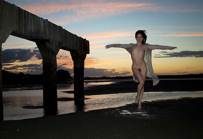 Lilly-Rae in Sunset Ruin from Nude Muse
