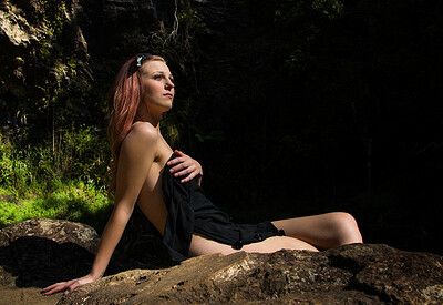 Adrienne in Waterfall from Nude Muse