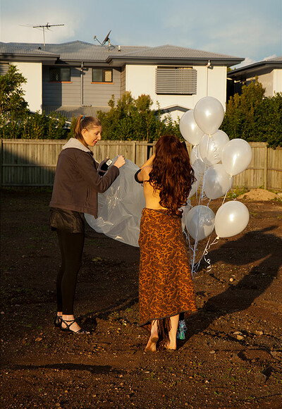 Wendy in White Balloons from Nude Muse