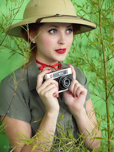 Lucy V in Jungle Honey! from Pinup Wow