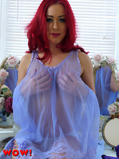 Chloe-Louise in Nightie Night from Pinup Wow