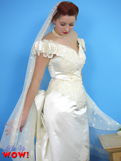 Lucy V in Bridal Sweet! from Pinup Wow