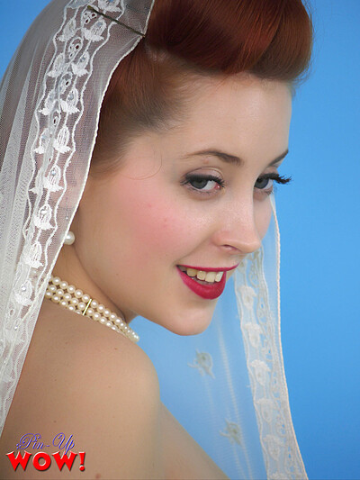 Lucy V in Bridal Sweet! from Pinup Wow