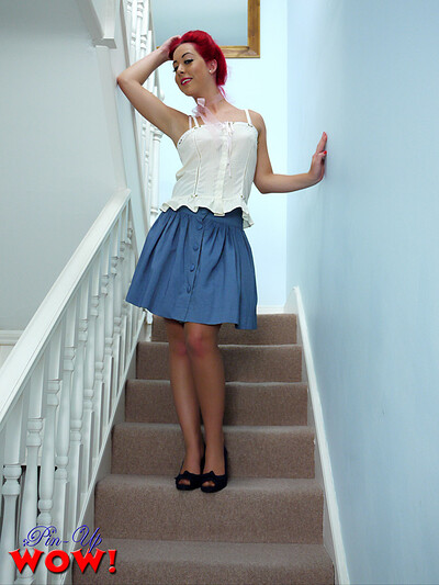 Chloe-Louise in Naughty Steps from Pinup Wow