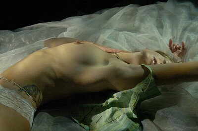 Zoe in Voile Erotique from Louis de Mirabert
