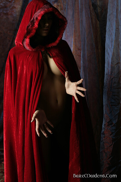 Mega of Lille in Mega Red Cape from Bare Maidens