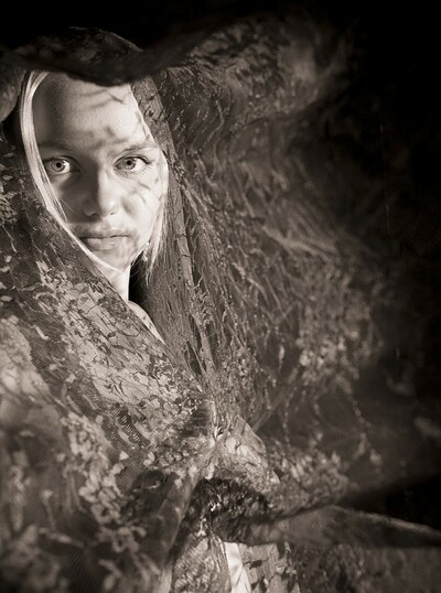 Anastasia in Red Tunnel from Gallery Carre