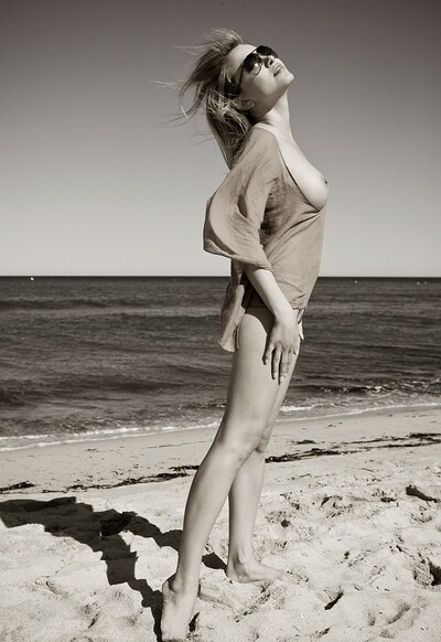 Lia May in Pampellone 's Beach from Gallery Carre