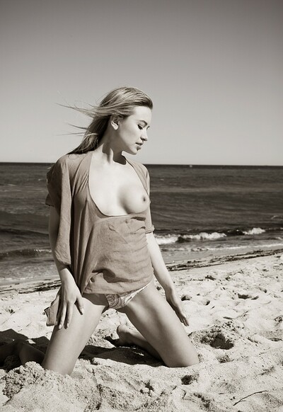 Lia May in Pampellone 's Beach from Gallery Carre