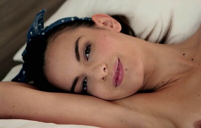 Nikola in Pretty brunette teen masturbates from Beauty Angels