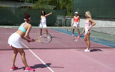 Cayla A and Antonia Sainz in #34378 from Club Sweethearts