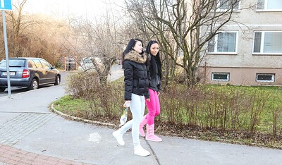 Lucy Li and Bailey in #26627 from Club Sweethearts