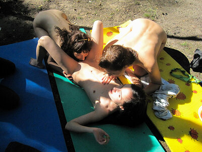 Young lesbians making a sex movie
