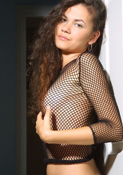 Antonia in Seethru blouse from 18 Magazine